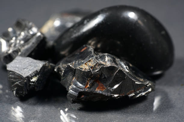 Shungit is a black rock