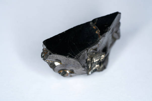 istock Shungit is a black rock 1171950339