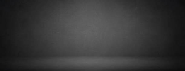 istock Simple black studio of chalkboard texture for showroom background 1171950606