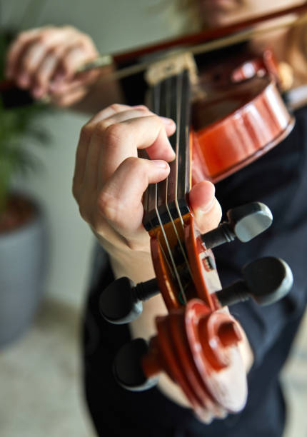 istock Classical player hands. Details of violin playing. 1171957083