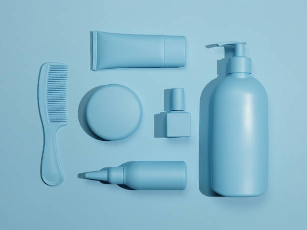Knolling: group of beauty products