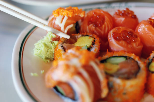A variety of food items are displayed in an appetizing way.