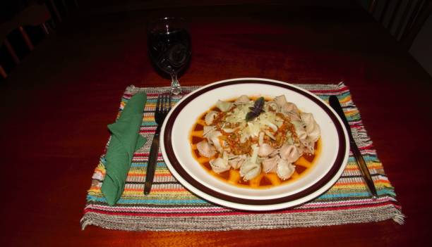 istock wholemeal pasta dish with tomato sauce and meat 1171971308