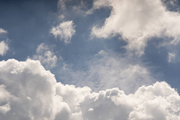 istock Dreamy Summer clear blue Sky and big fluffy cloud 1171976512