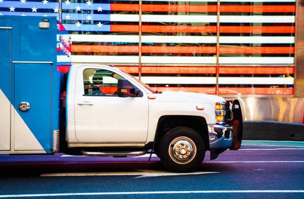 istock Ambulance speeding in Time Square, Manhattan New York 1171996833
