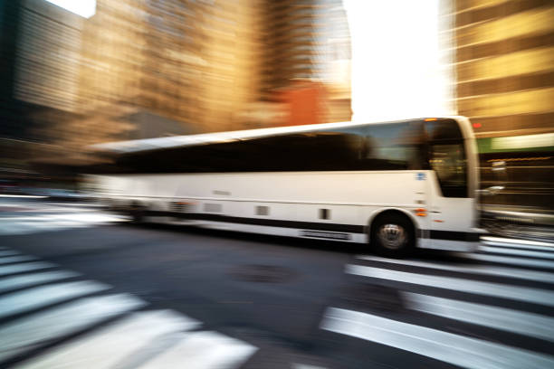 istock Coach bus passenger in New York 1171997399
