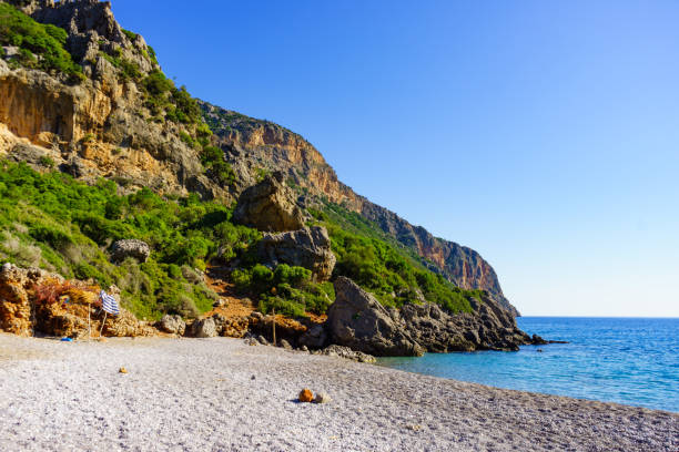 istock Sandy beach and sea, Greece 1172015465