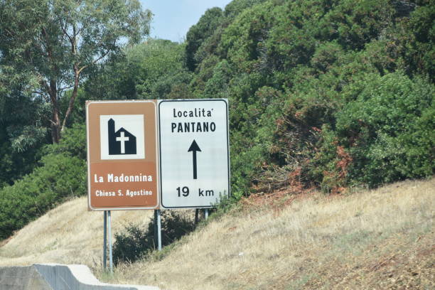 istock Road sign, ITALY 1172018544