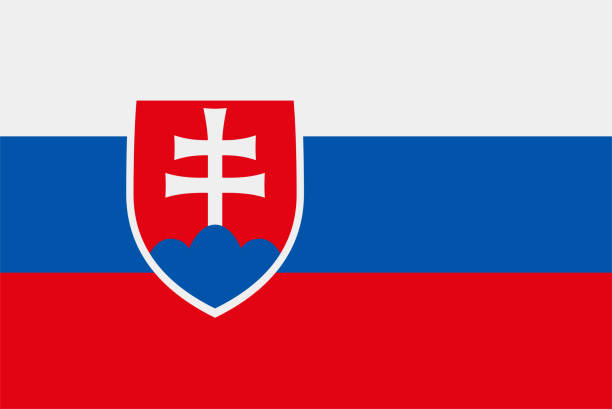 Flag of Slovakia. Sovereign state flag of Slovakia Flag of Slovakia. Sovereign state flag of Slovakia vector illustration bratislava vector stock illustrations