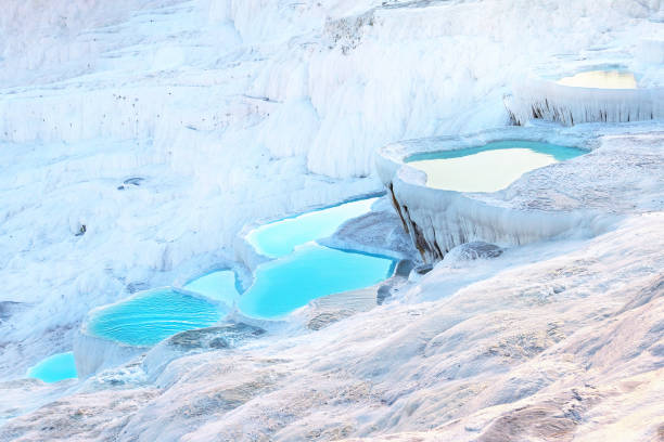 istock Natural Pamukkale travertine terraces filled with blue water 1172021484