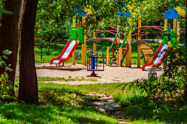 istock Playground in a public park in summer. 1172038746