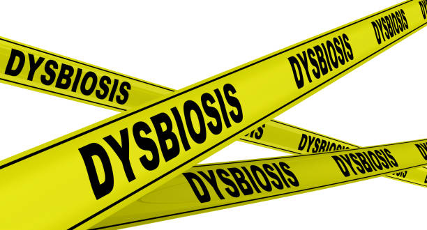 istock Dysbiosis. Yellow warning tapes 1172042396