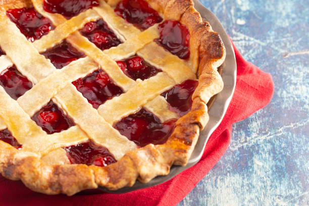 istock A Homemade Cherry Pie on a Wooden Table 1172054312