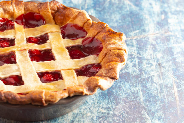 istock A Homemade Cherry Pie on a Wooden Table 1172055425