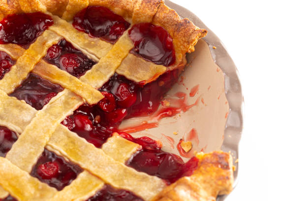 istock A Homemade Cherry Pie Isolated on a White Background 1172055446