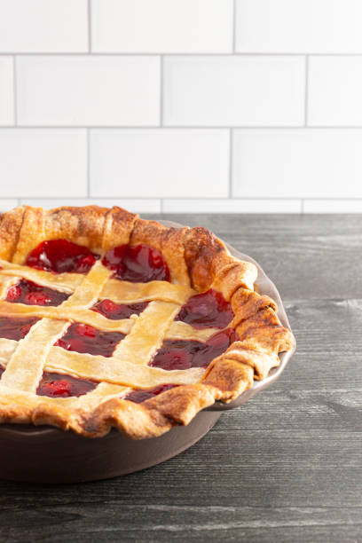 istock A Homemade Cherry Pie on a Wooden Table 1172055615