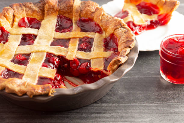 istock A Homemade Cherry Pie on a Wooden Table 1172055879