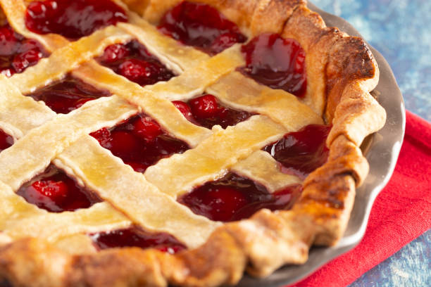 istock A Homemade Cherry Pie on a Wooden Table 1172056007