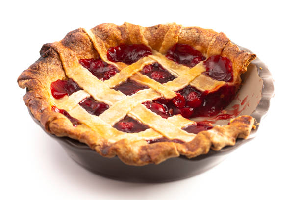 istock A Homemade Cherry Pie Isolated on a White Background 1172057425
