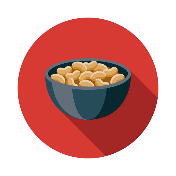 Natto Japanese Food Icon A flat design icon with a long shadow. File is built in the CMYK color space for optimal printing. Color swatches are global so it’s easy to change colors across the document. natto stock illustrations