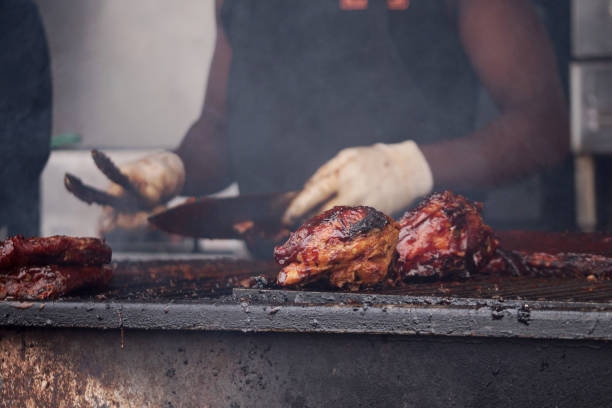 istock Barbecue chicken and ribs on Grill 1172064720