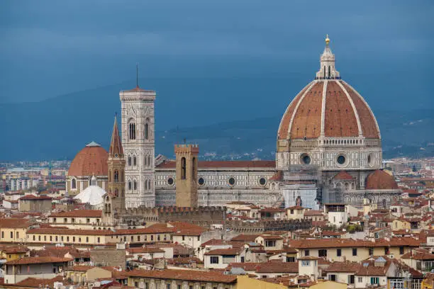 Photo of The Majestic panorama of Firenze ( Florence ) with the Cathedral 