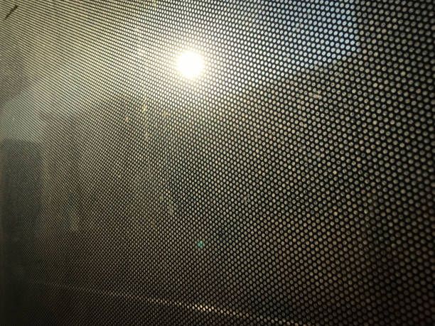 istock Selective focus of Film pattern on the bus glass with sunlight 1172087953