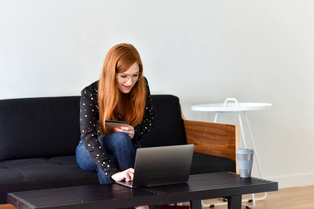 istock Mellennial Woman is Happy to be on the Computer Working 1172094350
