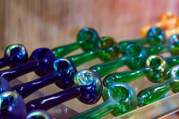 Glass Pipes On Display For Smoking Marijuana Known As Weed Or Pot In A  Store In San Francisco Famous Haight Ashbury Stock Photo - Download Image  Now - iStock
