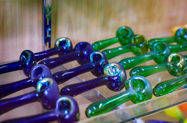 Glass Pipes On Display For Smoking Marijuana Known As Weed Or Pot In A  Store In San Francisco Famous Haight Ashbury Stock Photo - Download Image  Now - iStock