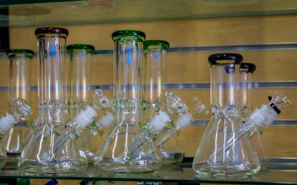 Glass Bongs On Display For Smoking Marijuana Known As Weed Or Pot In A  Store In San Francisco Famous Haight Ashbury Stock Photo - Download Image  Now - iStock