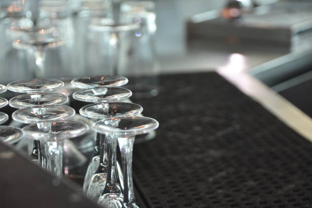 istock Stack of glasses in a hotel 1172110170