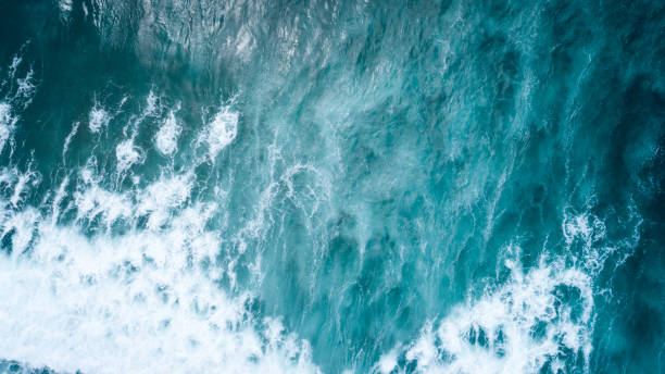 istock Aerial view of mystery sea wave surface 1172111409
