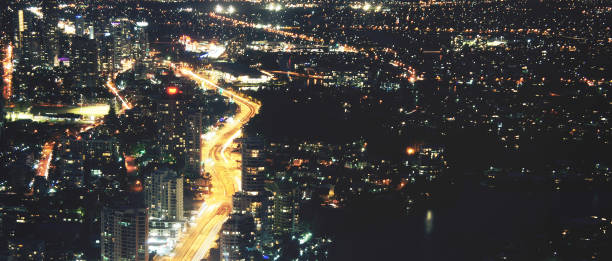istock Gold Coast Aerial View at night 1172113665