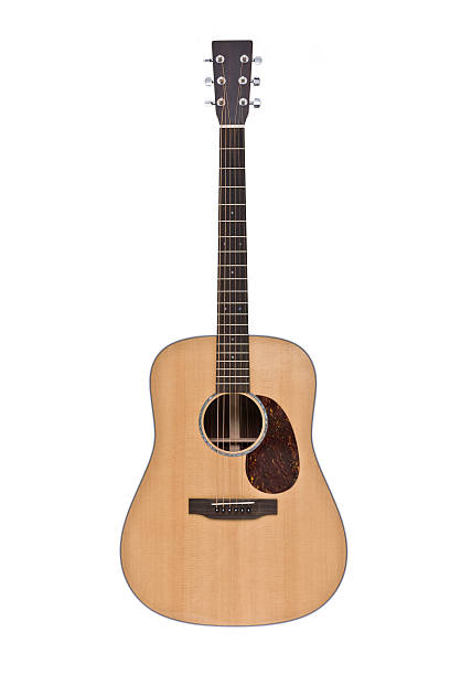 istock A classic wooden guitar on a white background 117211549