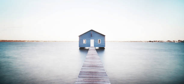 istock Blue Boat House, Long exposure, Perth, Australia 1172116297