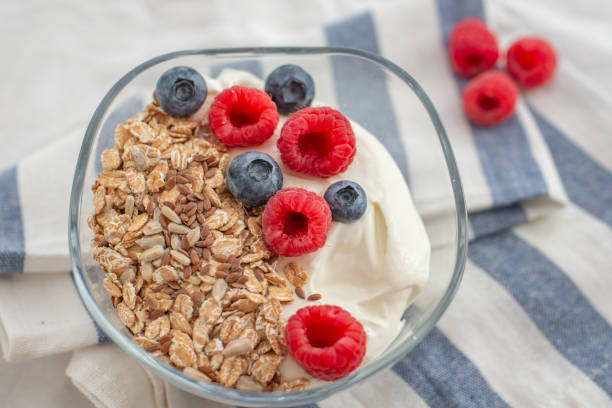 istock Yogurt with granola and berries 1172117661