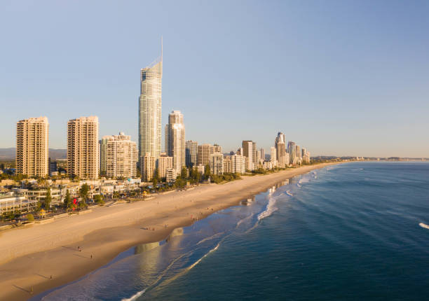 istock Gold coast landscape from above at sunrise 1172118104