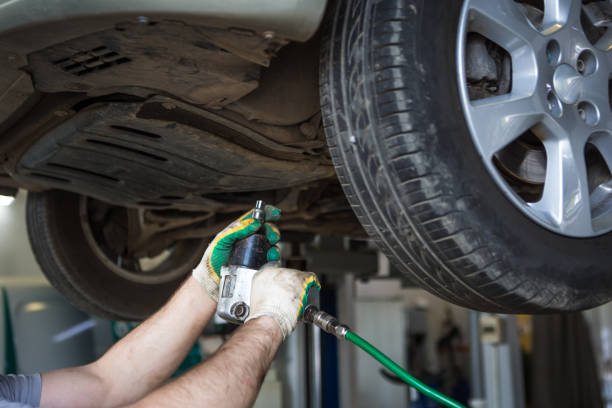 istock Car repair in the service station. 1172122244