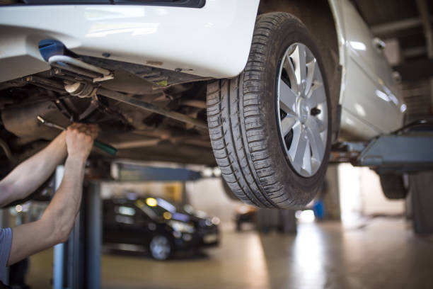 istock Car repair in the service station. 1172122256
