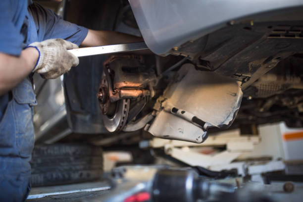 istock Car repair in the service station. 1172122265