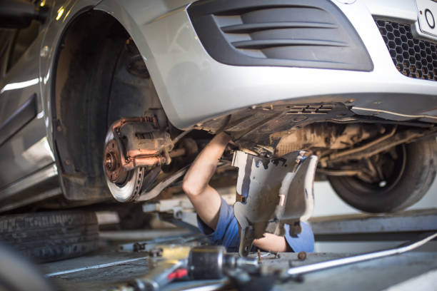 istock Car repair in the service station. 1172122276