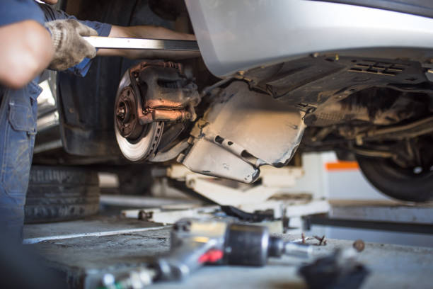 istock Car repair in the service station. 1172122352