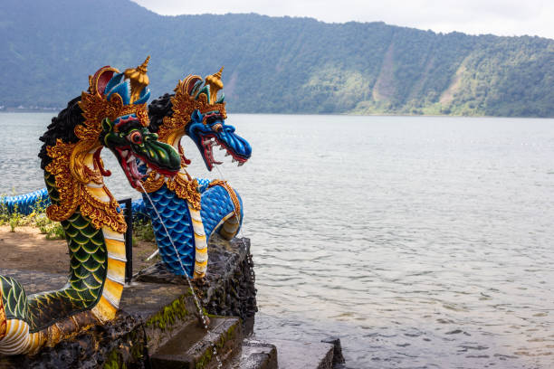 Dragons in Pura Ulun Danu Beratan