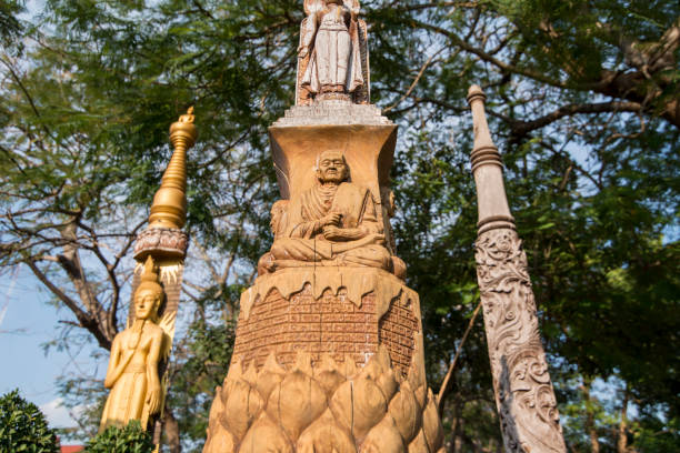istock THAILAND PHRAE WOOD CARVING BUDDHA 1172131578