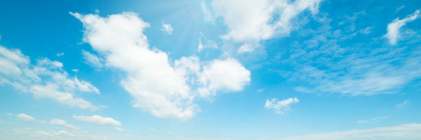 istock Beautiful blue sky cloudsfor background. Panorama of sky. 1172131610