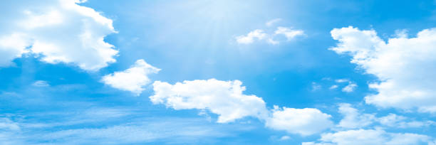 istock Beautiful blue sky cloudsfor background. Panorama of sky. 1172131612