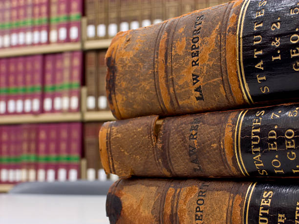 law-berichte - juristische bibliothek stock-fotos und bilder
