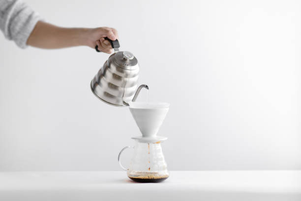 istock Drip coffee,Drip kettle,Black coffee make a coffee White scene 1172138237