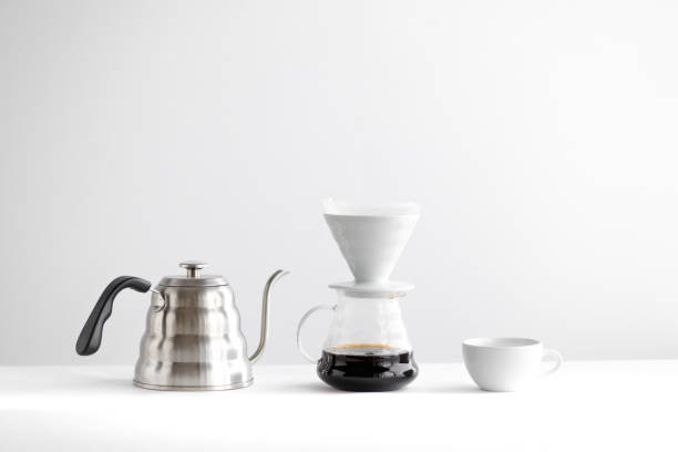 istock Drip coffee,Drip kettle,Black coffee make a coffee White scene 1172138279